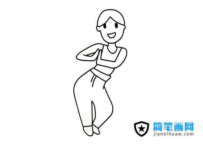 在跳瑜伽動(dòng)物的人物簡(jiǎn)筆畫