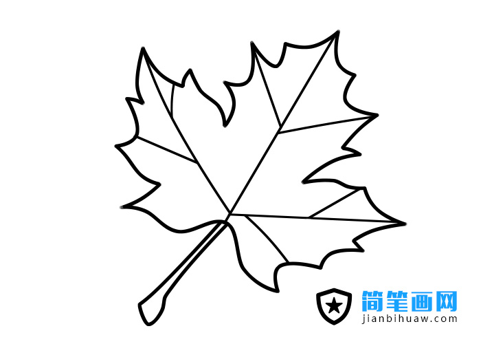 楓葉簡(jiǎn)筆畫圖片含分解步驟