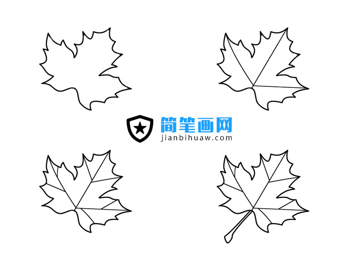 楓葉簡(jiǎn)筆畫圖片含分解步驟