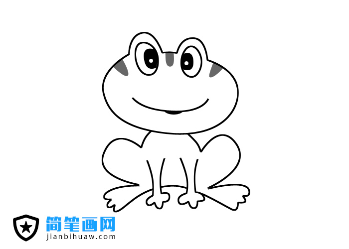 可愛(ài)的青蛙簡(jiǎn)筆畫(huà)圖片
