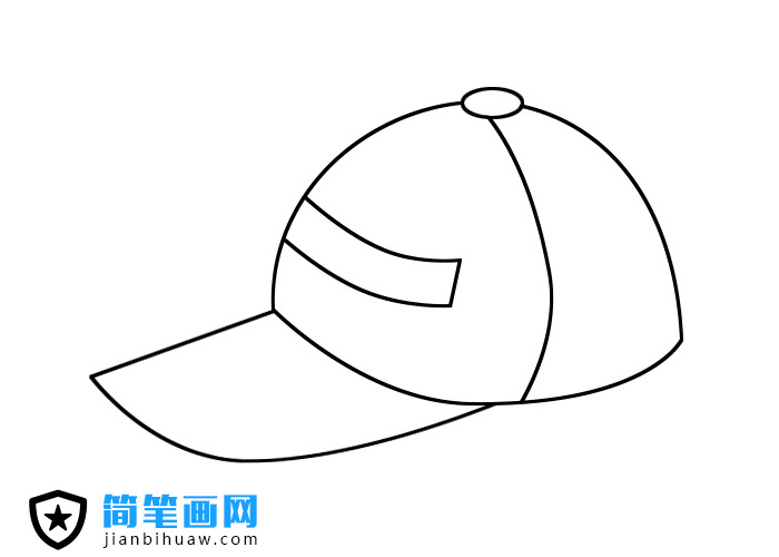 帽子簡筆畫步驟畫法
