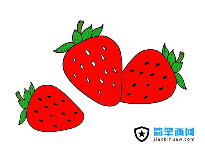 草莓的簡(jiǎn)筆畫圖片