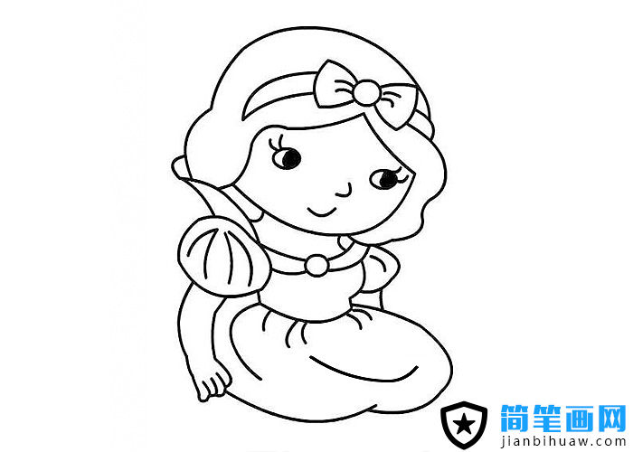 白雪公主簡(jiǎn)筆畫圖片