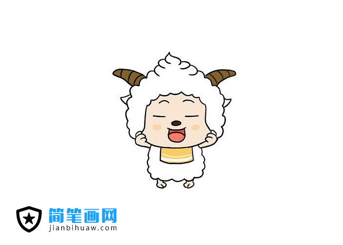 可愛(ài)的懶羊羊簡(jiǎn)筆畫(huà)圖片