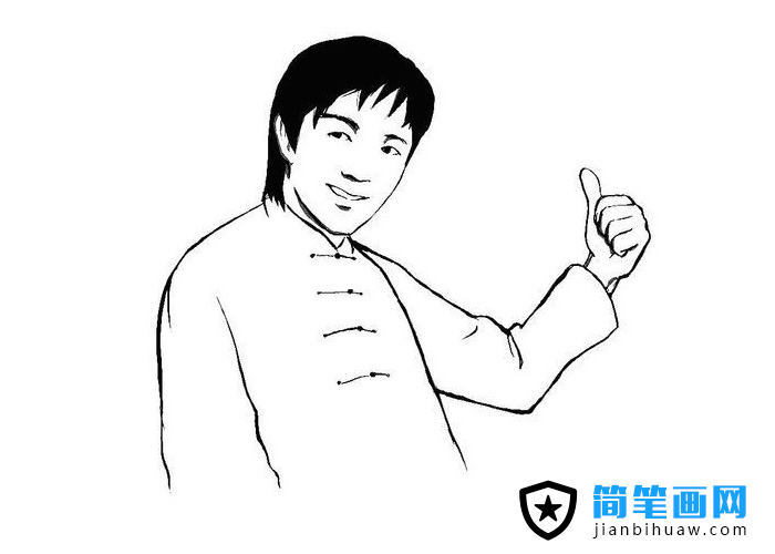 功夫周星馳簡(jiǎn)筆畫圖片