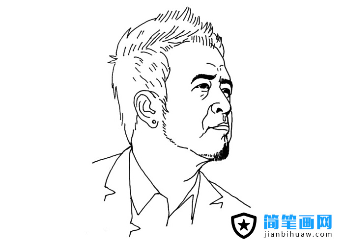 明星人物楊坤簡筆畫圖片